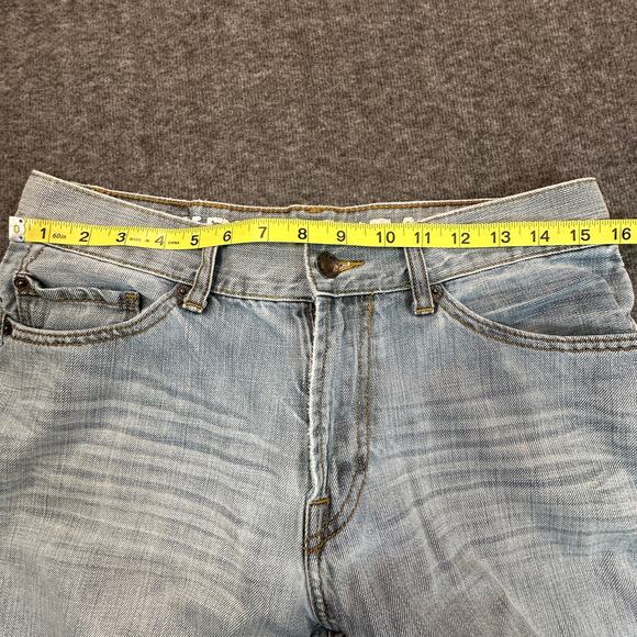 Express Jeans Mens 32x30* Light Wash Low Rise Classic Bootcut Kingston Western - Picture 5 of 13